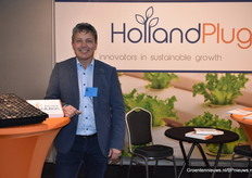 Arjan de Haan van Holland Plug stond op de beurs met hun jute plug.